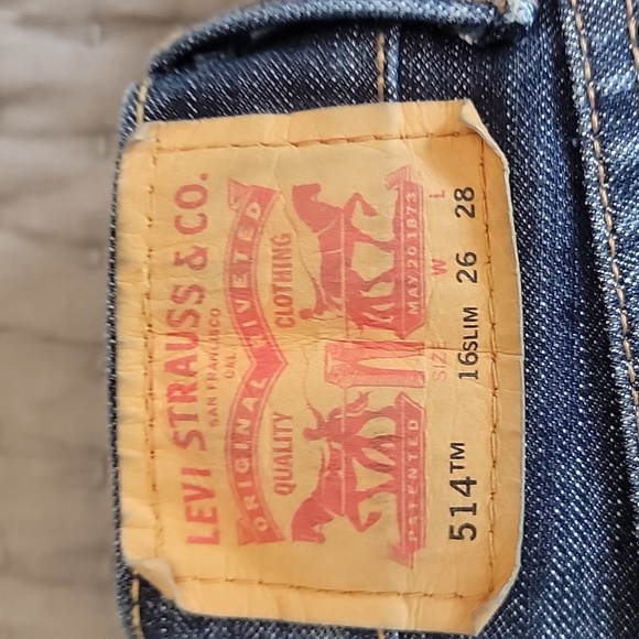 Levi Straight Leg  514 Boys Jeans 👖 Sizec16 SLIM - Picture 10 of 10